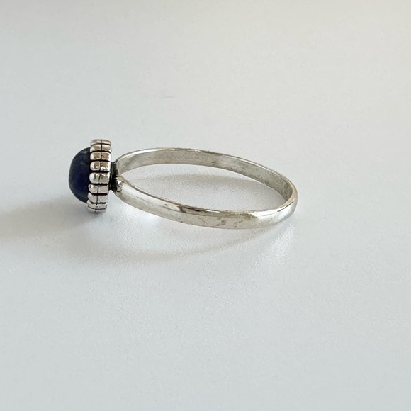 Sterling Silver Dainty Sodalite Ring - Picture 5 of 13